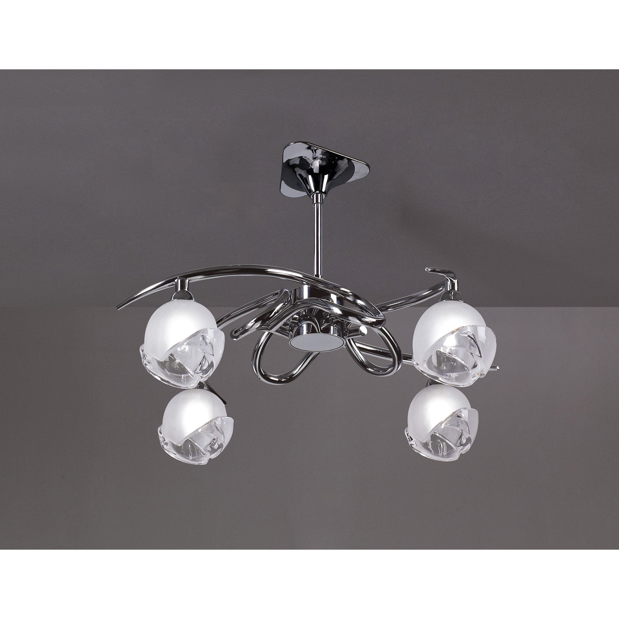 M0802 Fragma Telescopic Convertible To Semi Flush 4 Light G9 Polished Chrome