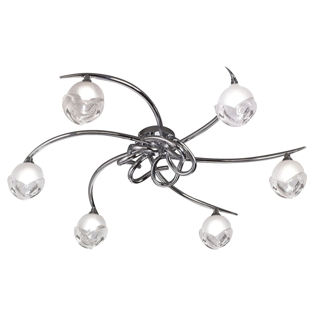 M0806 Fragma Ceiling 6 Light G9 Polished Chrome