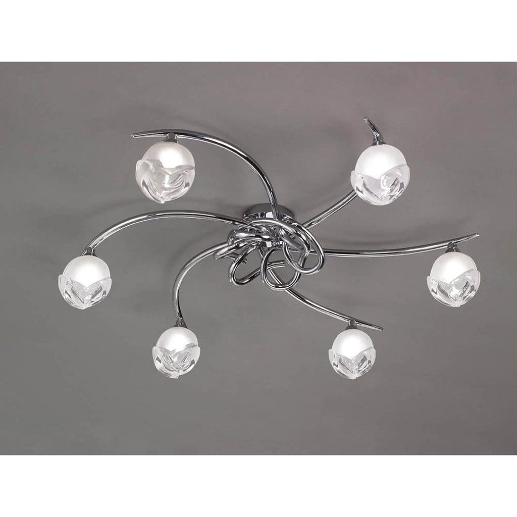 M0806 Fragma Ceiling 6 Light G9 Polished Chrome