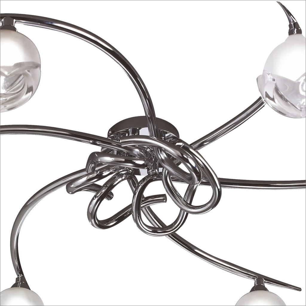 M0806 Fragma Ceiling 6 Light G9 Polished Chrome