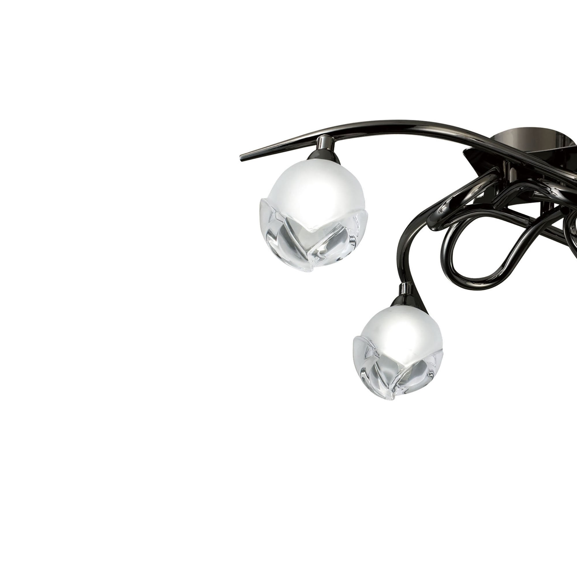 M0807BC Fragma Ceiling 4 Light G9 Black Chrome