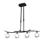 M0810BC Fragma Linear Telescopic 4 Light G9 Line Black Chrome