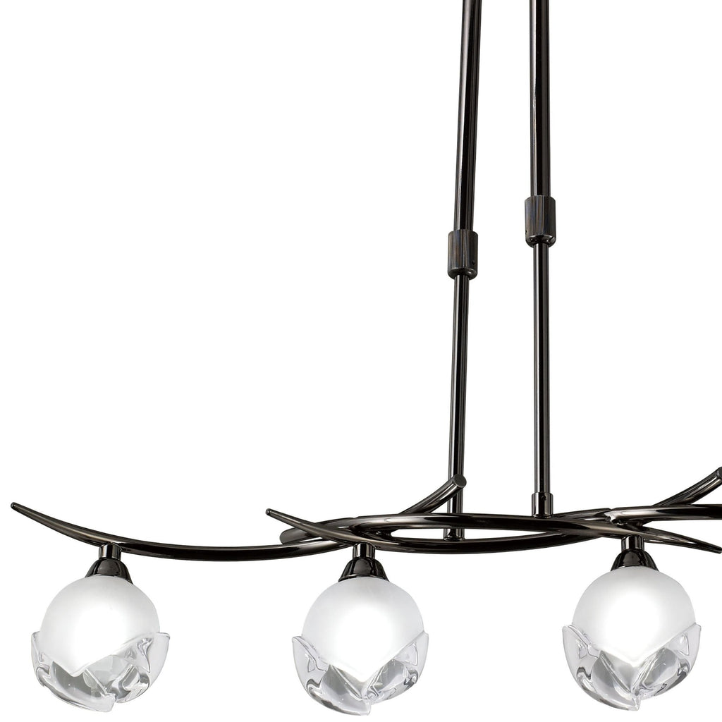 M0810BC Fragma Linear Telescopic 4 Light G9 Line Black Chrome