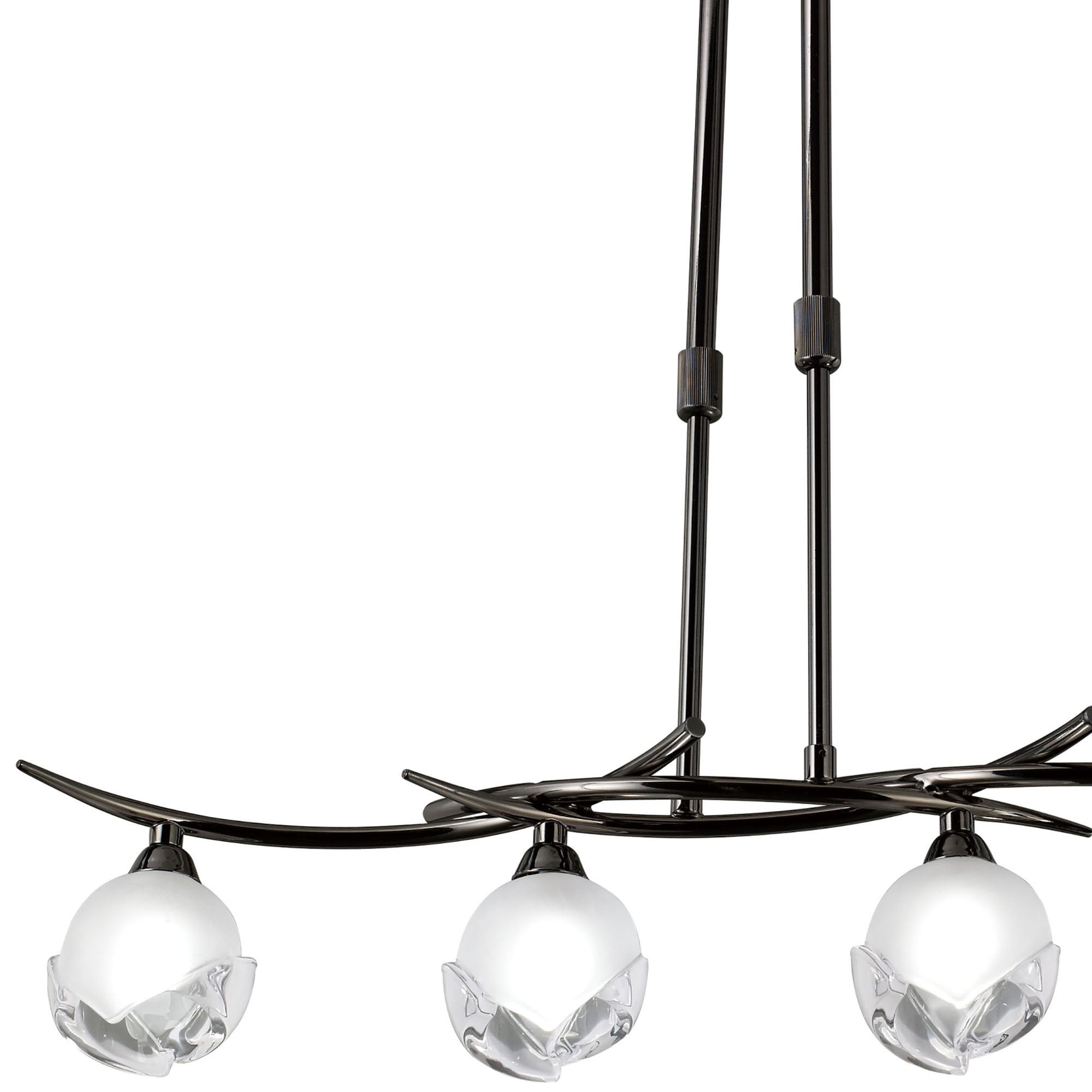 M0810BC Fragma Linear Telescopic 4 Light G9 Line Black Chrome