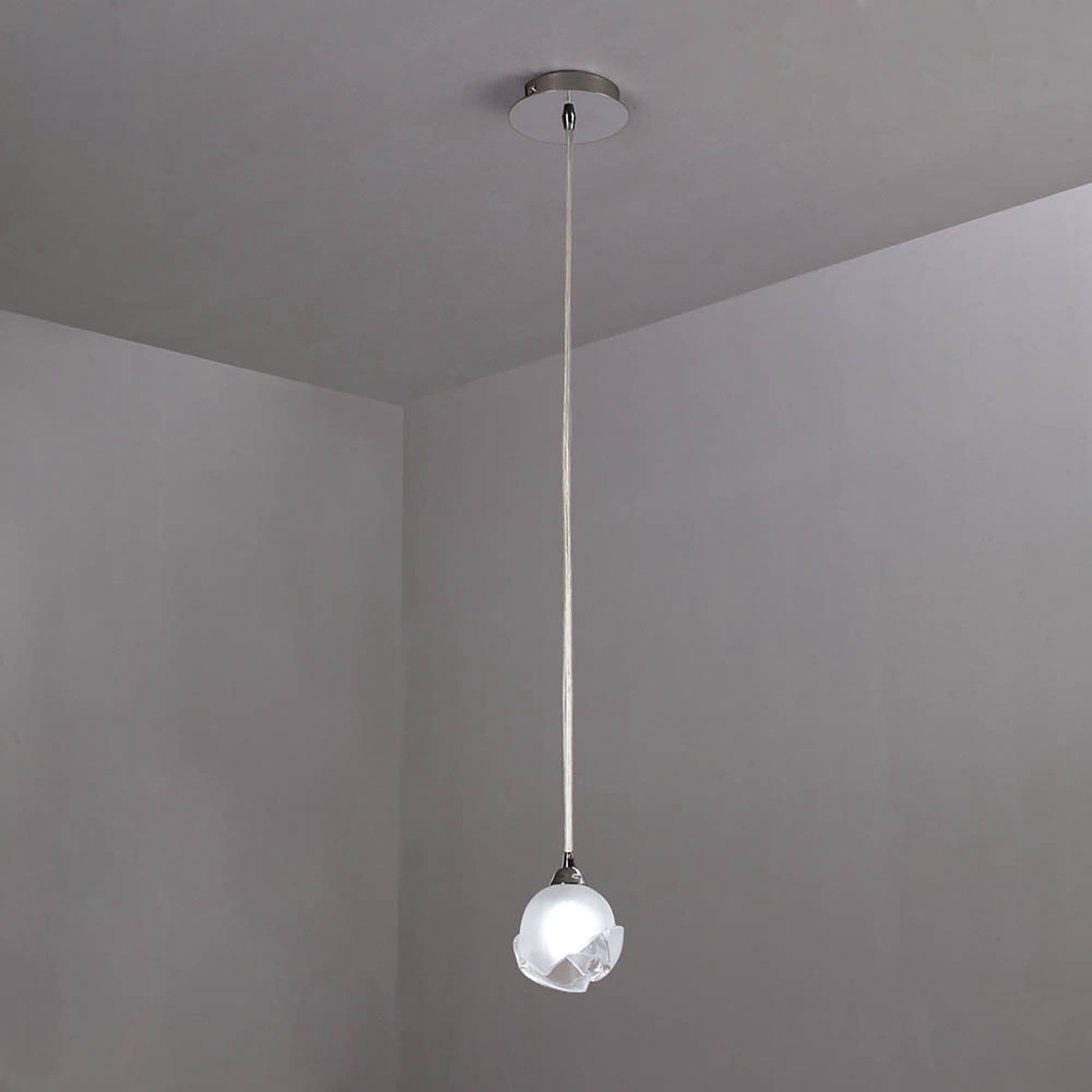 M0811 Fragma Pendant 1 Light G9 Polished Chrome