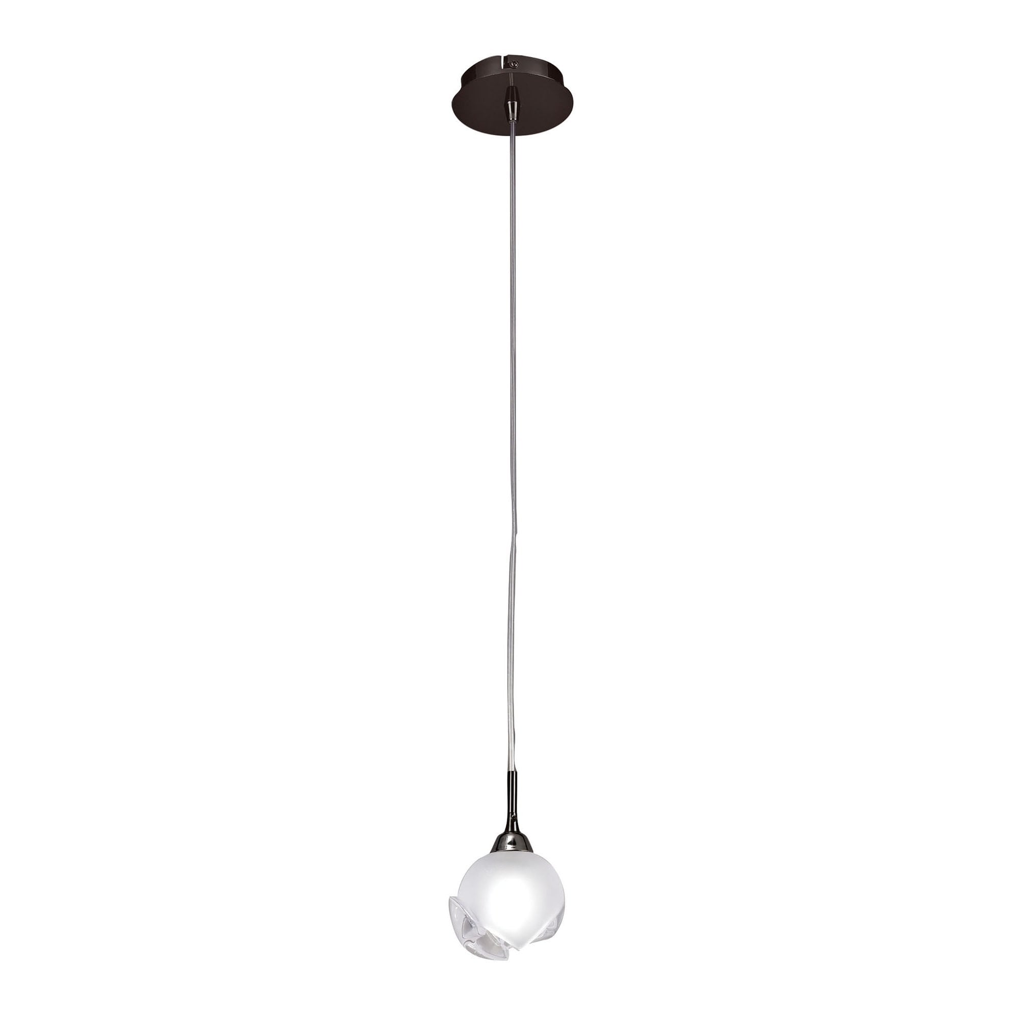 M0811BC Fragma Pendant 1 Light G9 Black Chrome