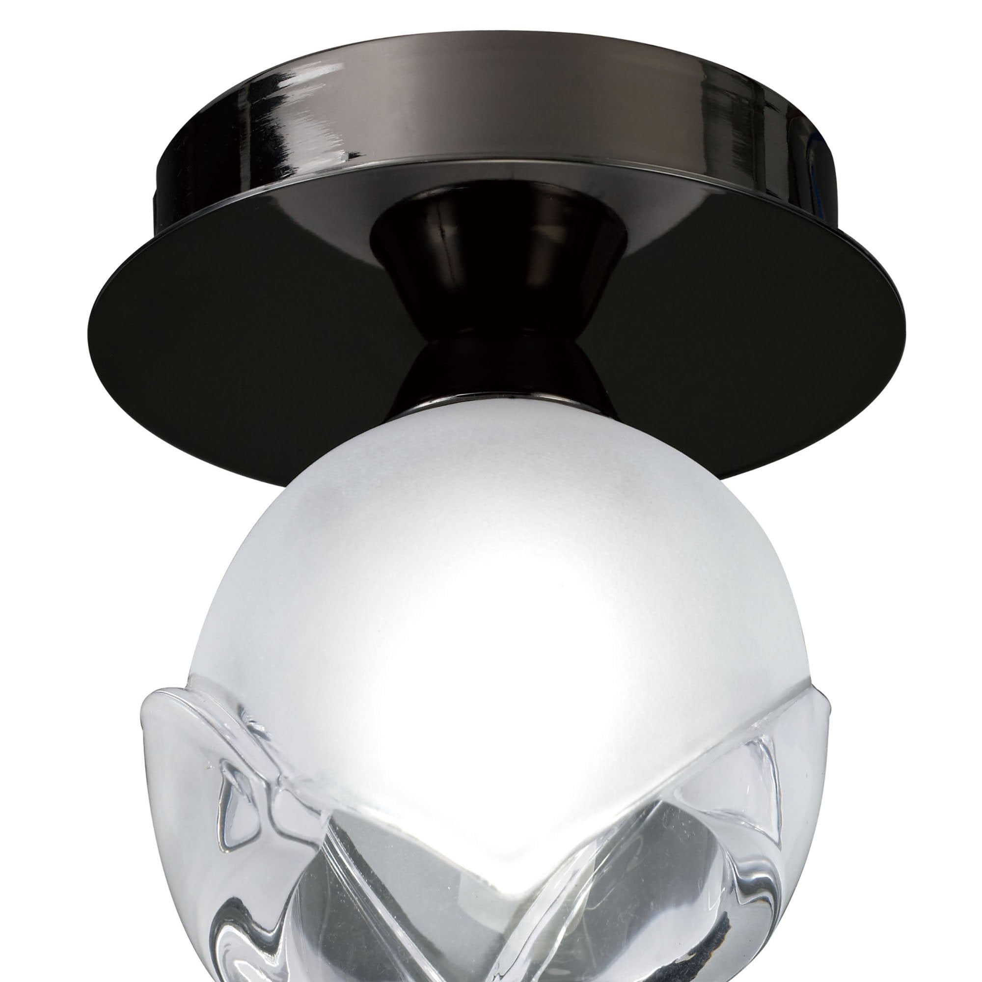 M0812BC Fragma Ceiling 1 Light G9 Black Chrome