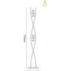 M0816BC Fragma Floor Lamp 4 Light G9 Black Chrome