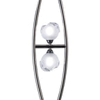 M0816BC Fragma Floor Lamp 4 Light G9 Black Chrome