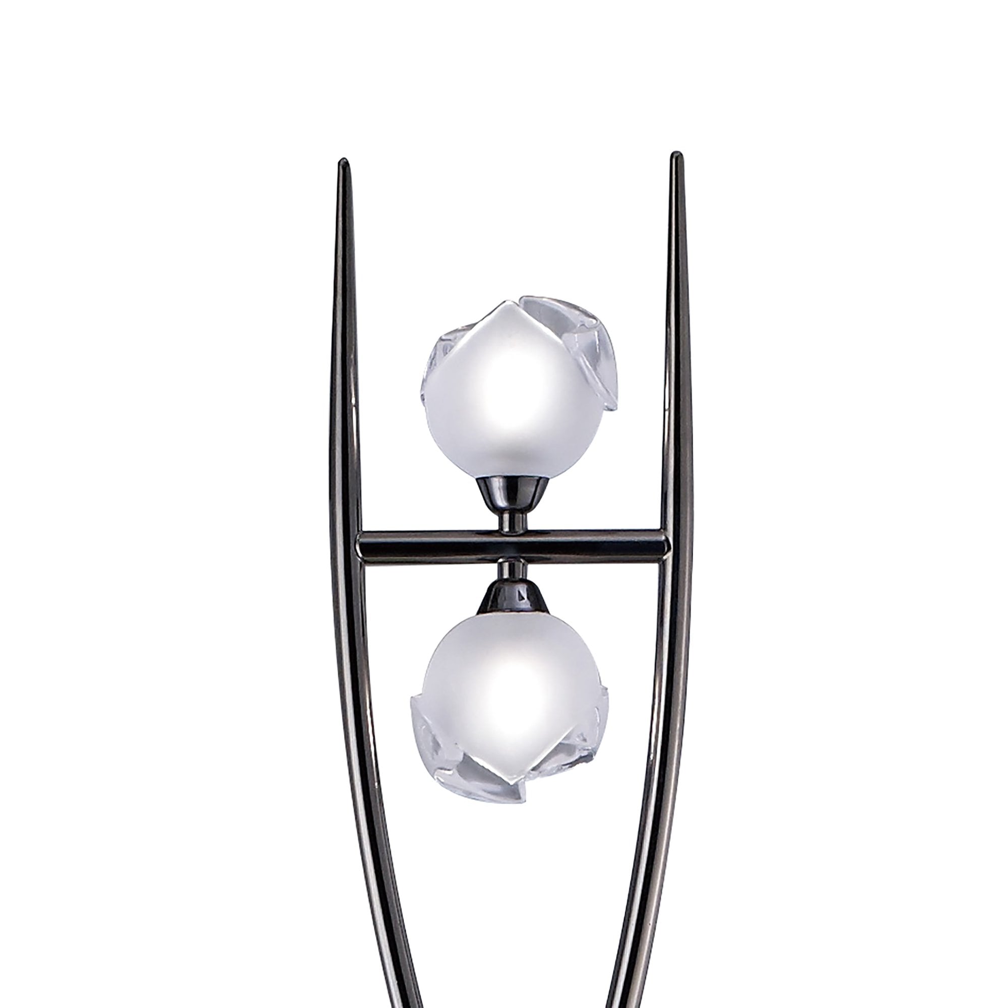 M0816BC Fragma Floor Lamp 4 Light G9 Black Chrome