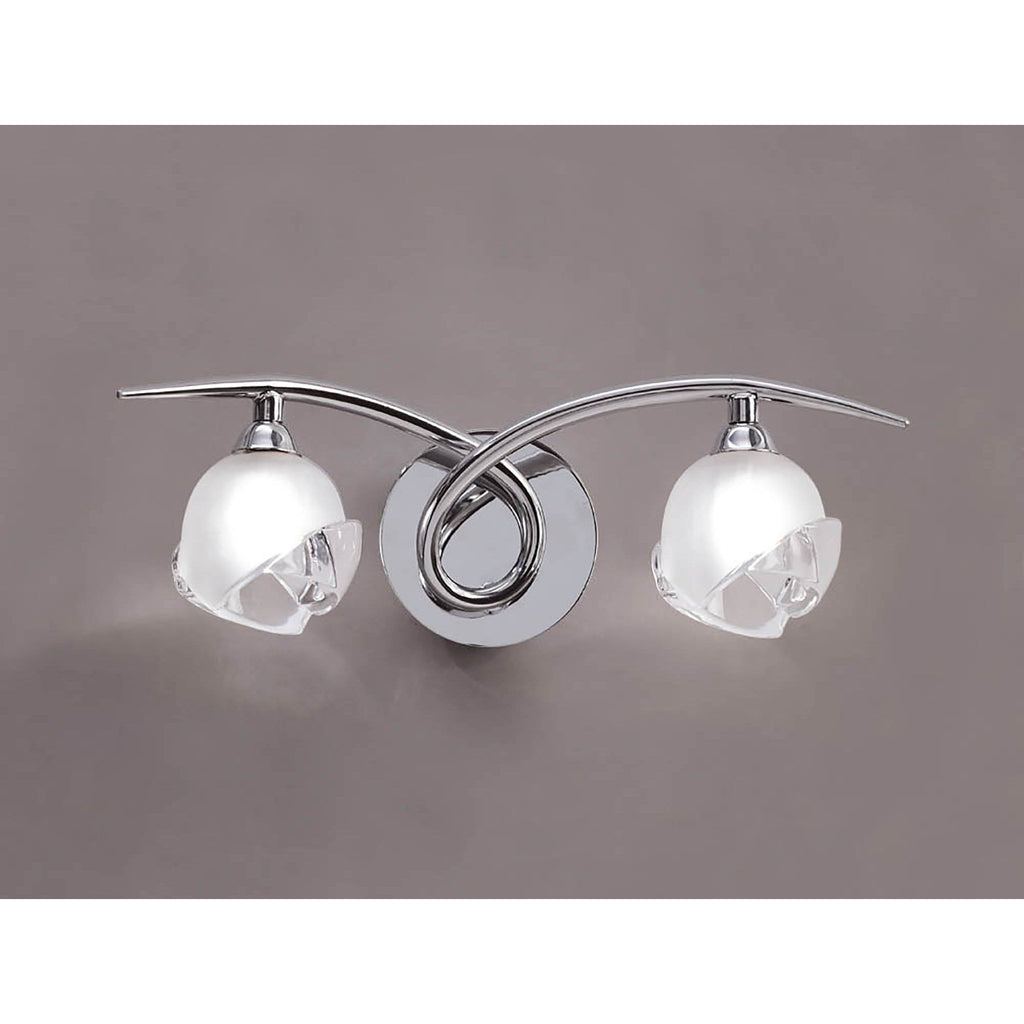 M0817/S Fragma Wall Lamp Switched 2 Light G9 Polished Chrome