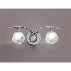 M0817/S Fragma Wall Lamp Switched 2 Light G9 Polished Chrome