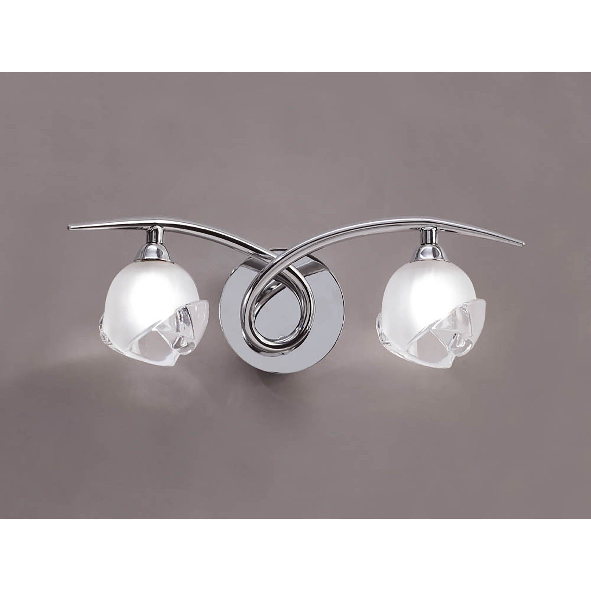 M0817/S Fragma Wall Lamp Switched 2 Light G9 Polished Chrome