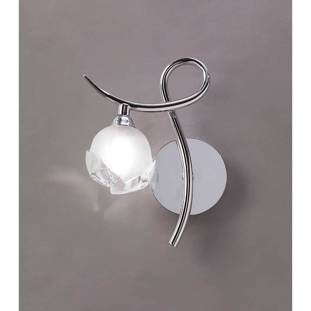 M0818/L/S Fragma Wall Lamp Left Switched 1 Light G9 Polished Chrome