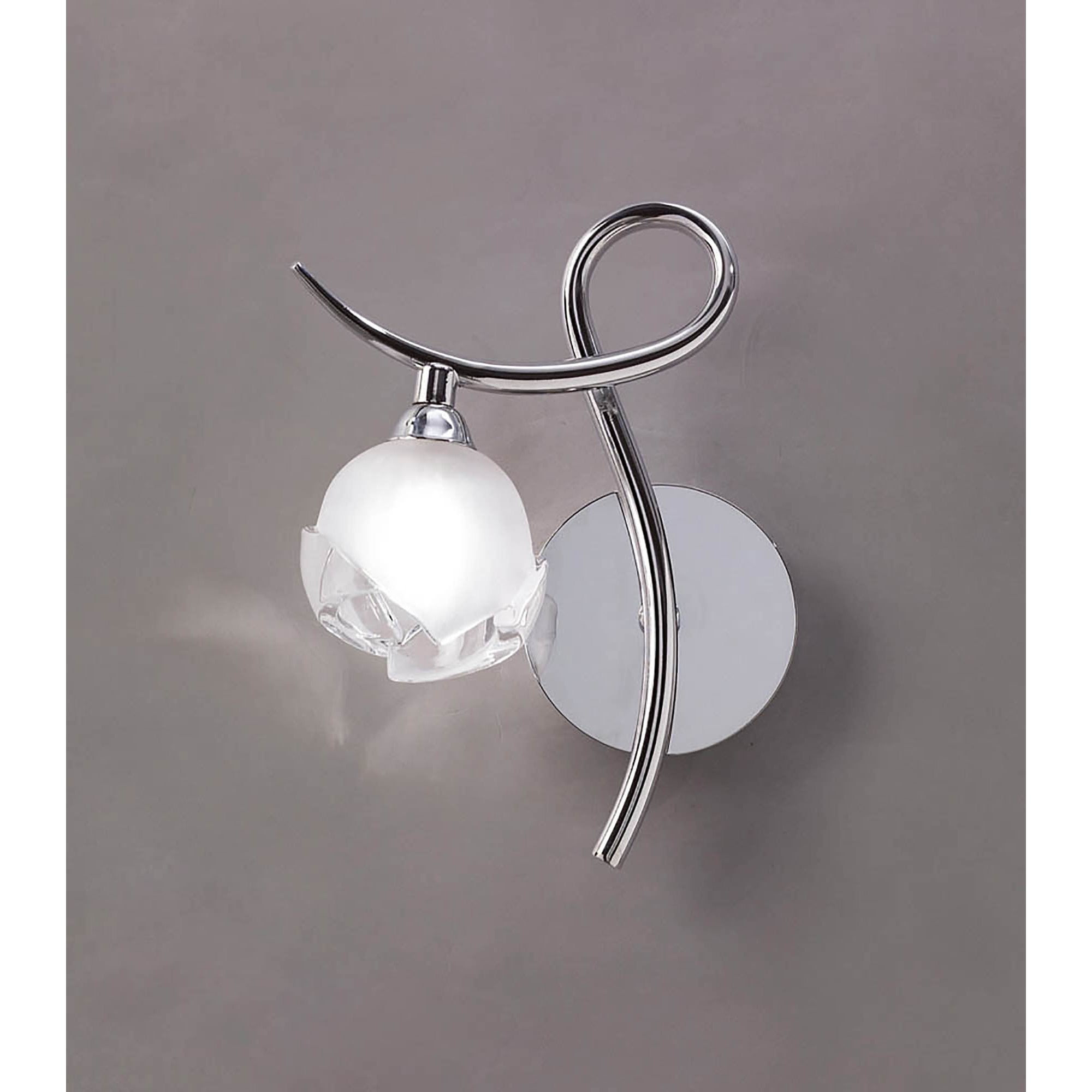M0818/L/S Fragma Wall Lamp Left Switched 1 Light G9 Polished Chrome