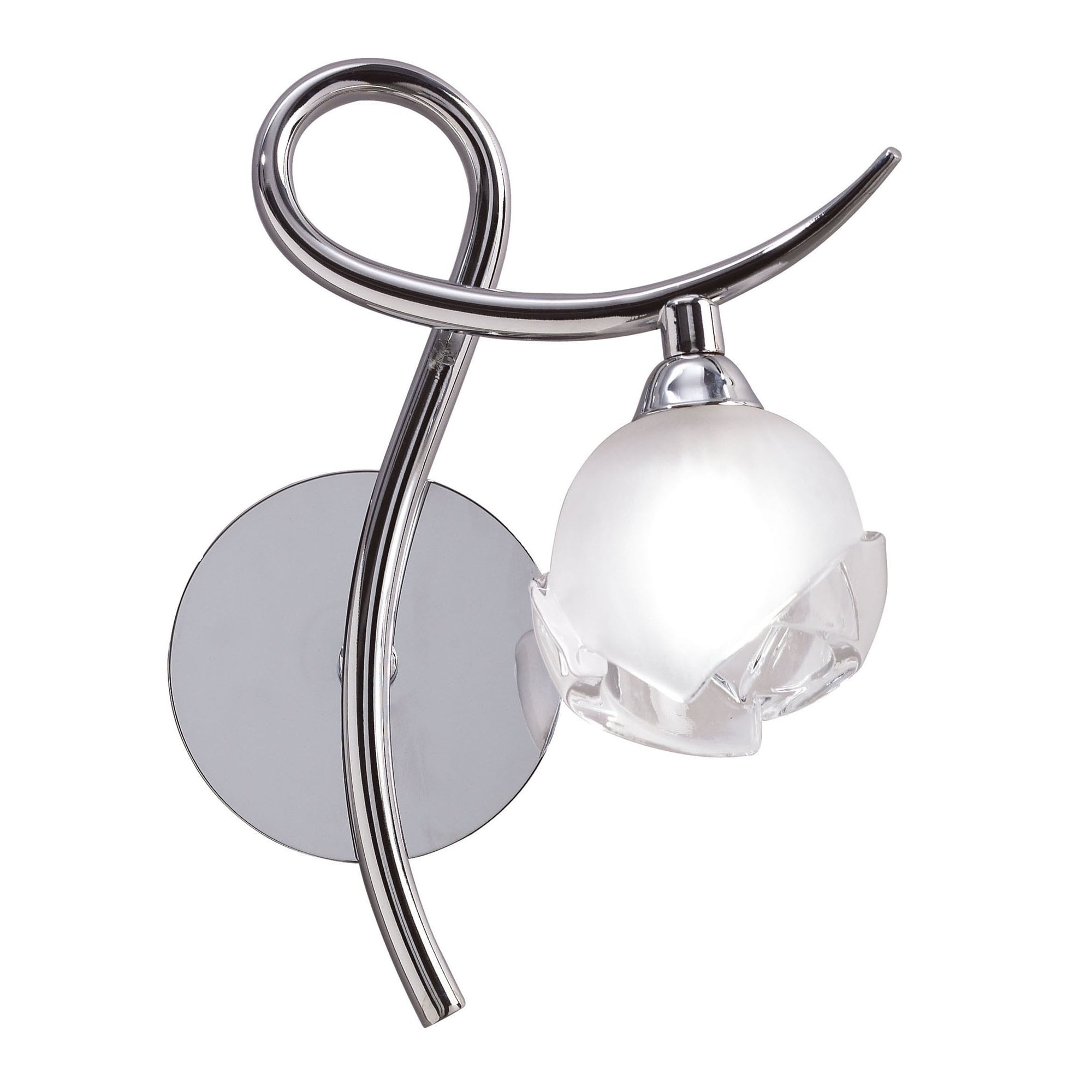 M0818/R/S Fragma Wall Lamp Right Switched 1 Light G9 Polished Chrome