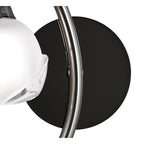 M0818BC/L/S Fragma Wall Lamp Left Switched 1 Light G9 Black Chrome
