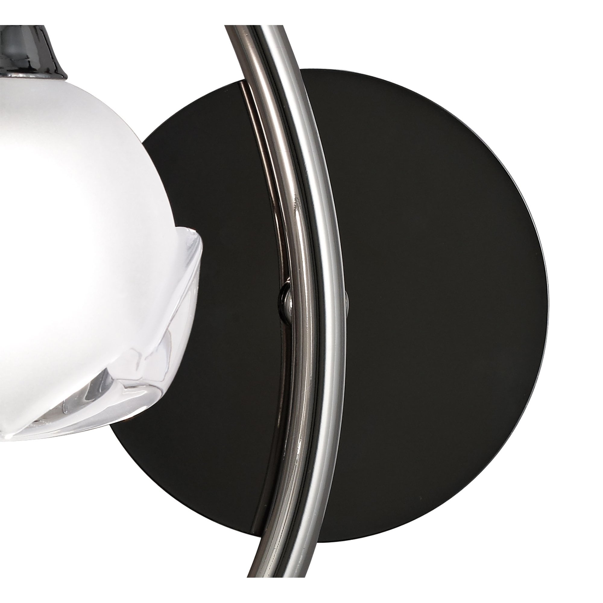 M0818BC/L/S Fragma Wall Lamp Left Switched 1 Light G9 Black Chrome