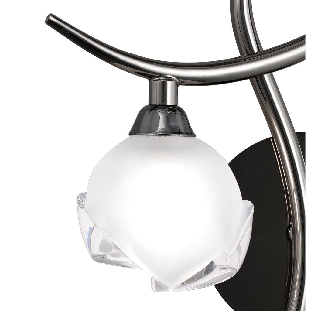 M0818BC/L/S Fragma Wall Lamp Left Switched 1 Light G9 Black Chrome