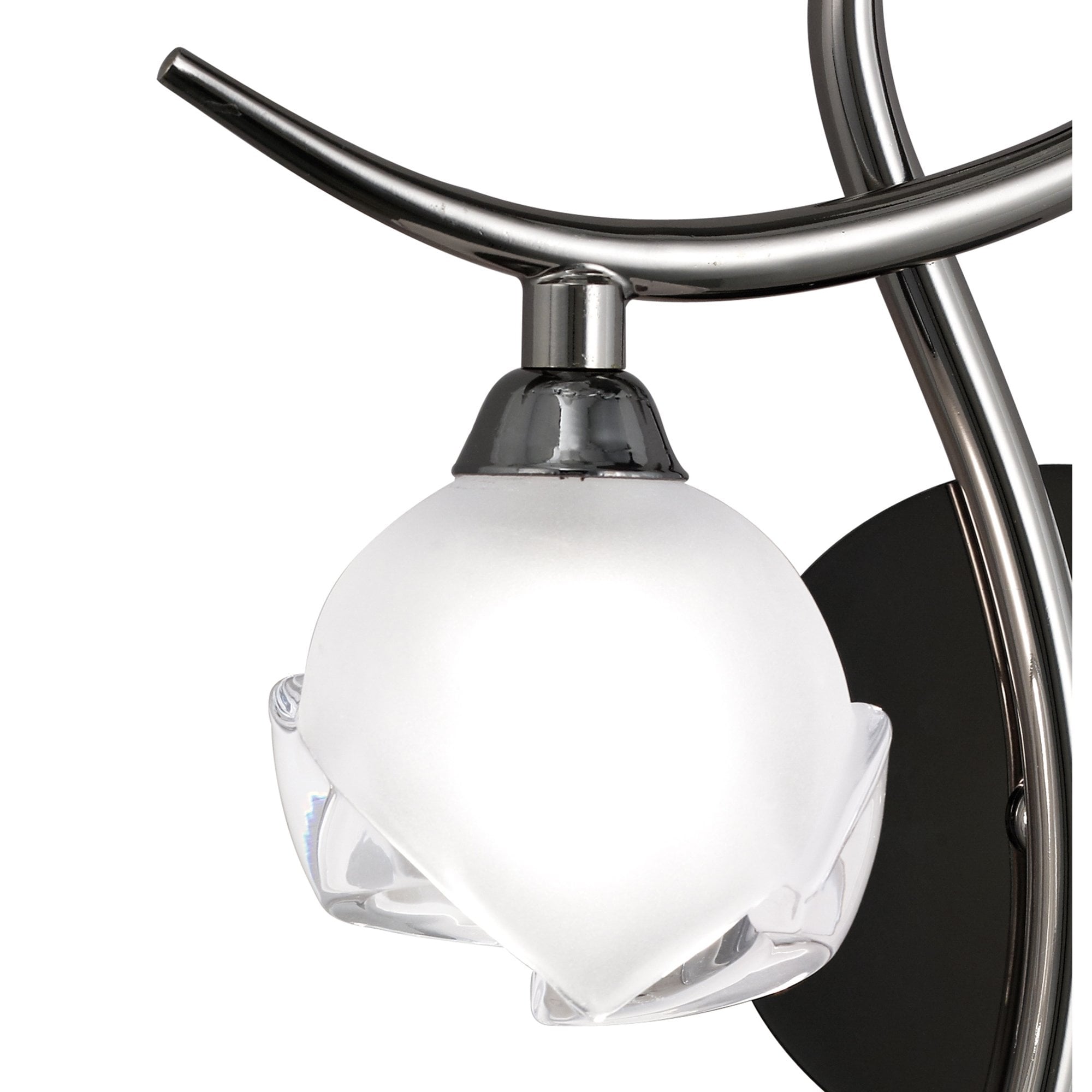 M0818BC/L/S Fragma Wall Lamp Left Switched 1 Light G9 Black Chrome