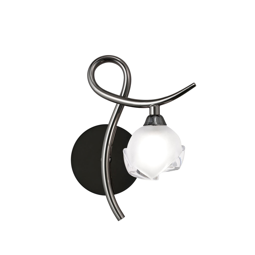 M0818BC/R/S Fragma Wall Lamp Right Switched 1 Light G9 Black Chrome