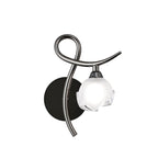 M0818BC/R/S Fragma Wall Lamp Right Switched 1 Light G9 Black Chrome
