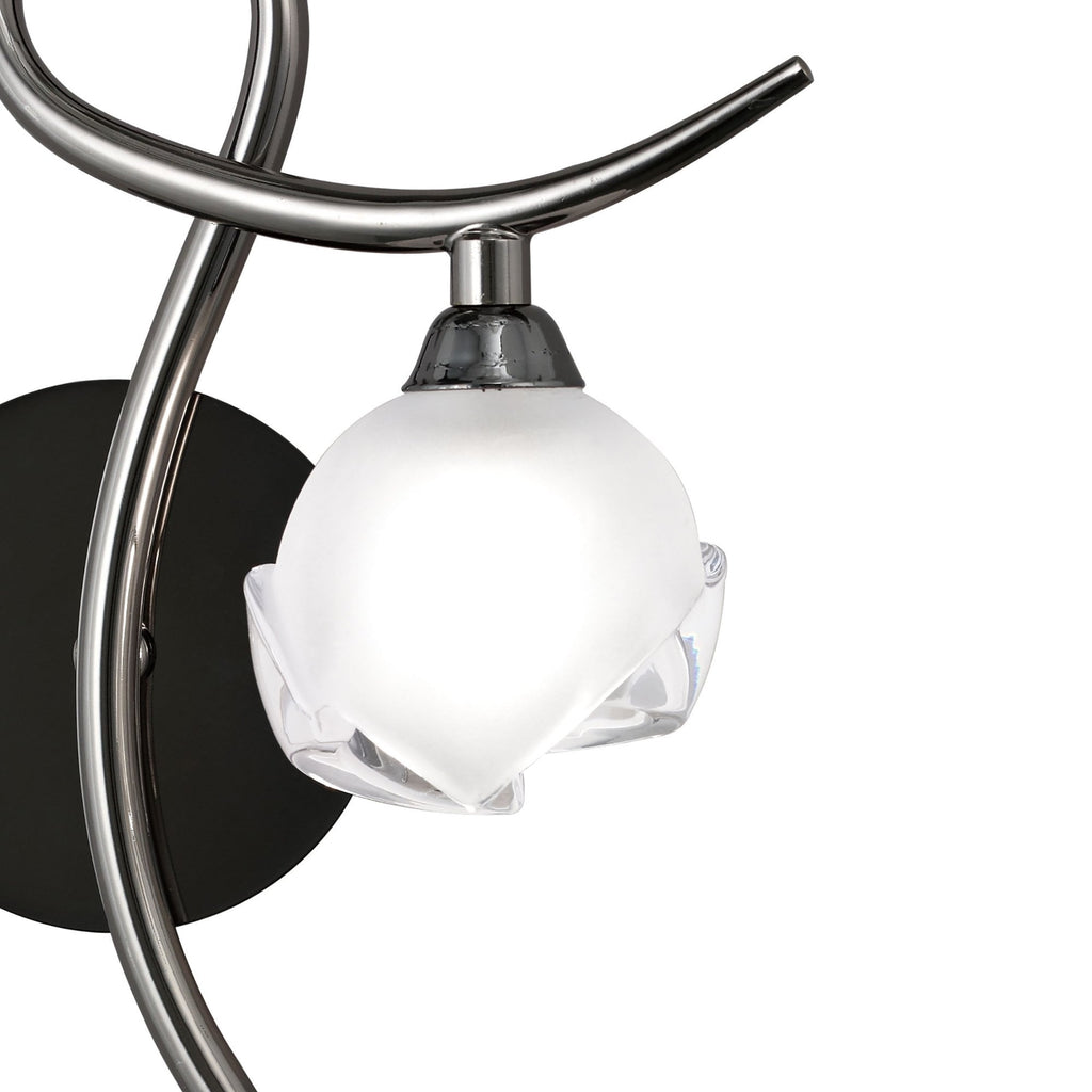M0818BC/R/S Fragma Wall Lamp Right Switched 1 Light G9 Black Chrome