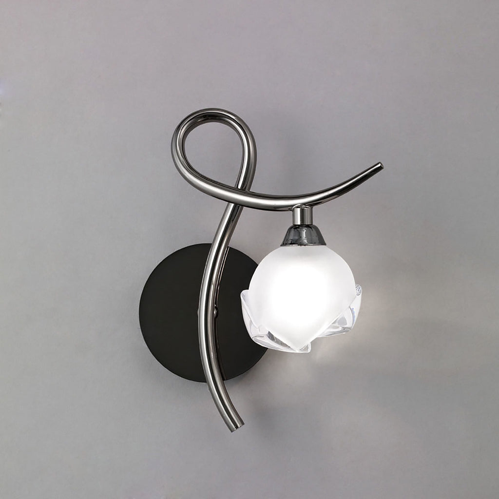 M0818BC/R Fragma Wall Lamp Right 1 Light G9 Black Chrome