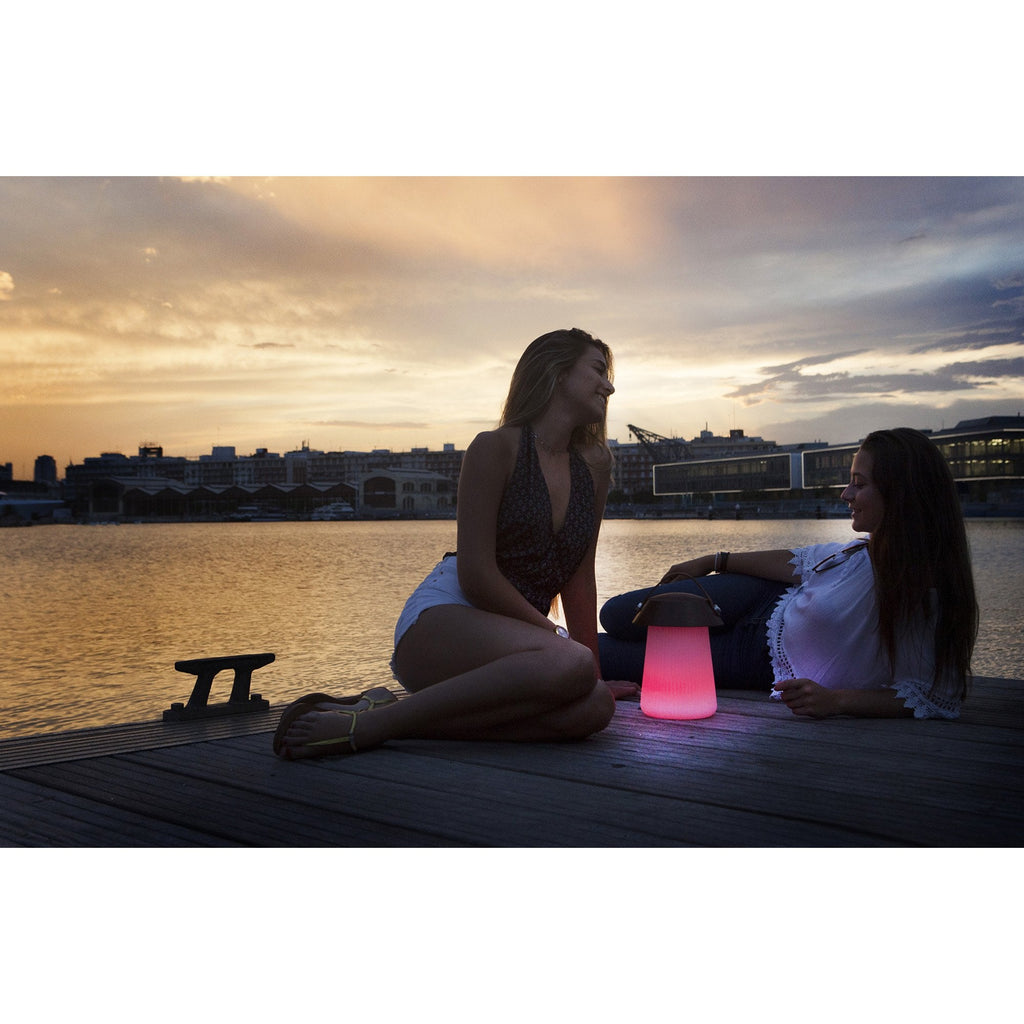 M3697 Funghi Outdoor Portable 3W Speaker 3W LED RGBW Lamp Bluetooth Connection / Remote Control