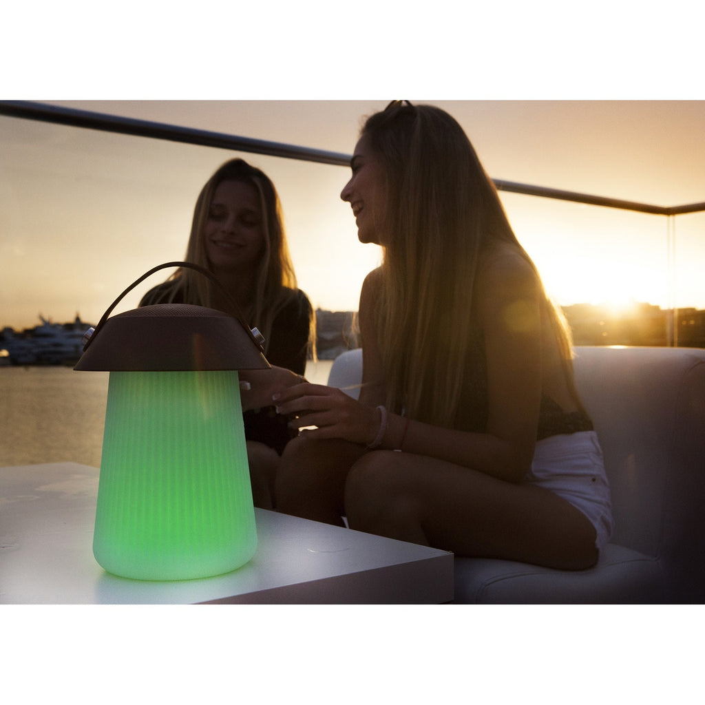 M3697 Funghi Outdoor Portable 3W Speaker 3W LED RGBW Lamp Bluetooth Connection / Remote Control