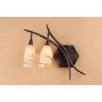 M3205/S/L Gaudi Wall Lamp Left Switched 2 Light G9 Brown/Black Oxide