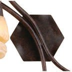 M3205/S/L Gaudi Wall Lamp Left Switched 2 Light G9 Brown/Black Oxide