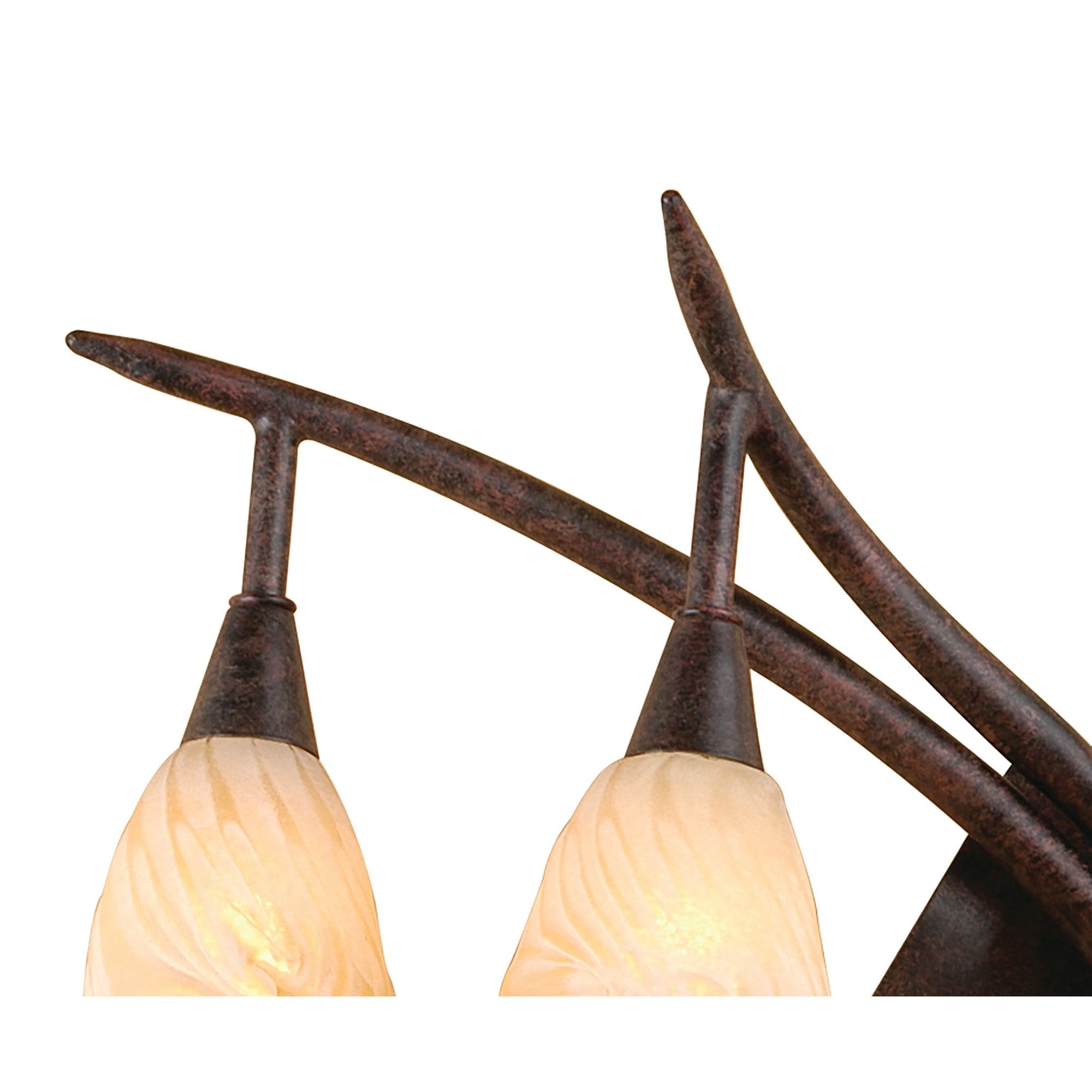 M3205/S/L Gaudi Wall Lamp Left Switched 2 Light G9 Brown/Black Oxide