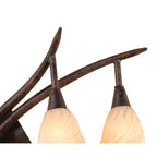 M3205/S Gaudi Wall Lamp Right Switched 2 Light G9 Brown/Black Oxide