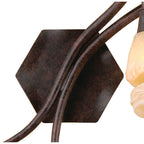 M3205 Gaudi Wall Lamp Right 2 Light G9 Brown/Black Oxide