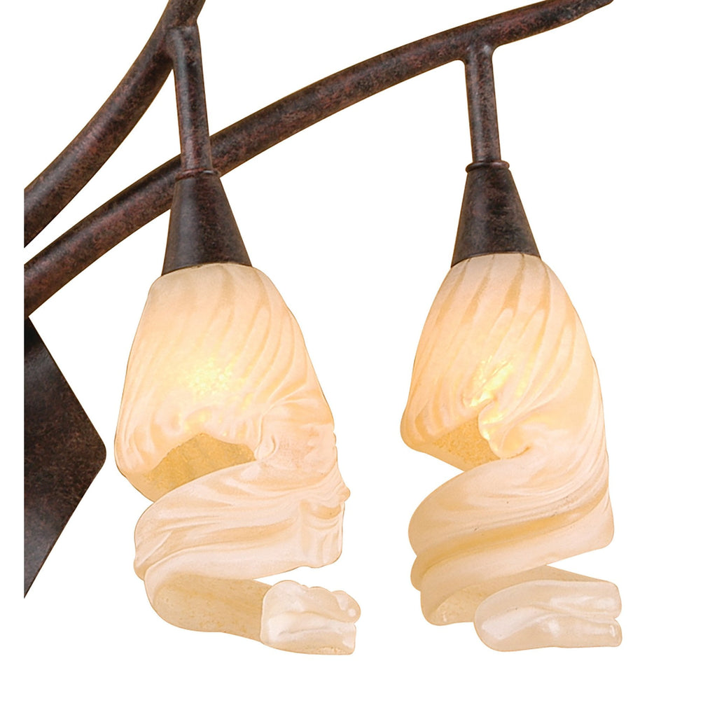 M3205 Gaudi Wall Lamp Right 2 Light G9 Brown/Black Oxide