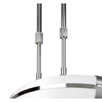 M0652 Guss Telescopic E27 3 Light E27 Bar Polished Chrome White Acrylic