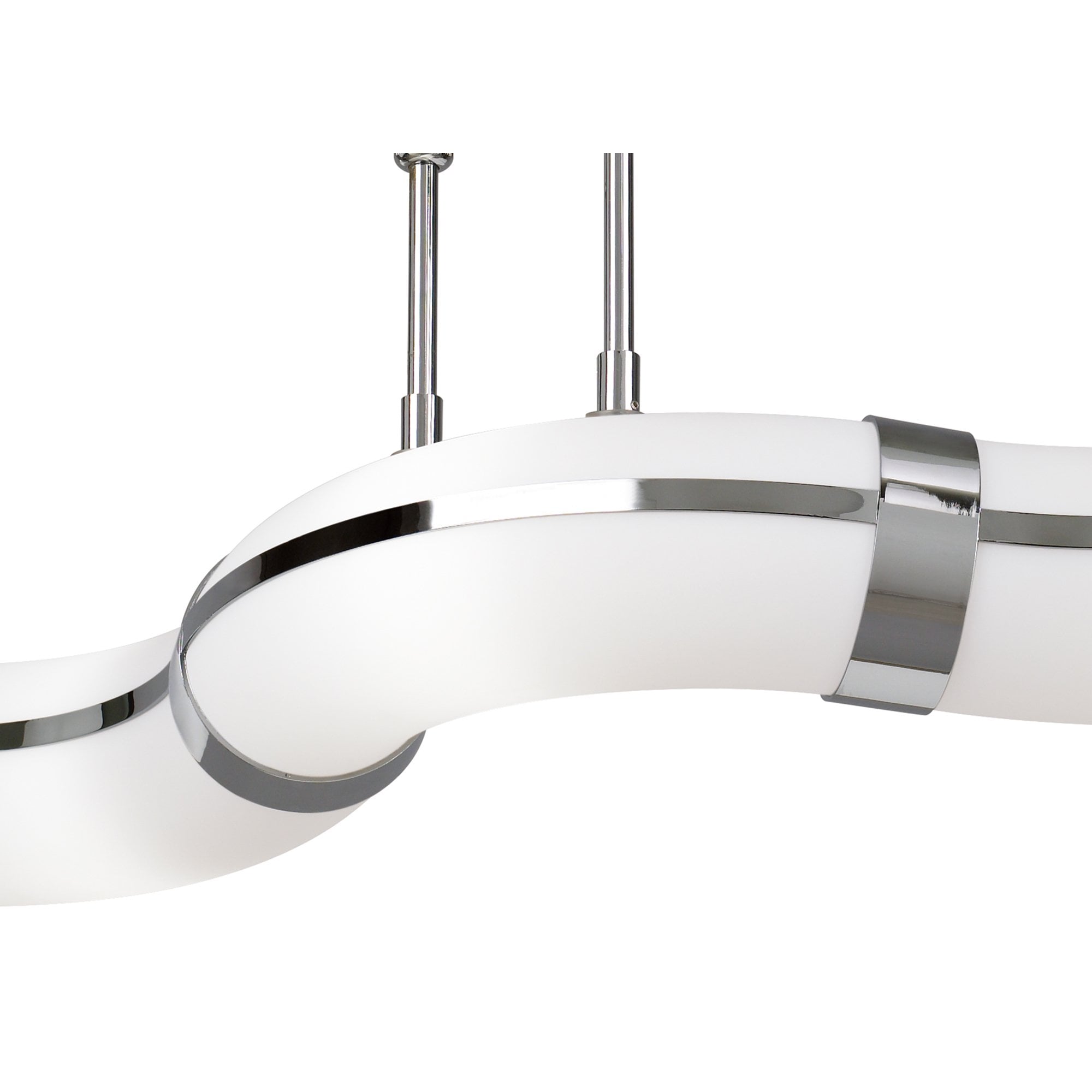 M0652 Guss Telescopic E27 3 Light E27 Bar Polished Chrome White Acrylic