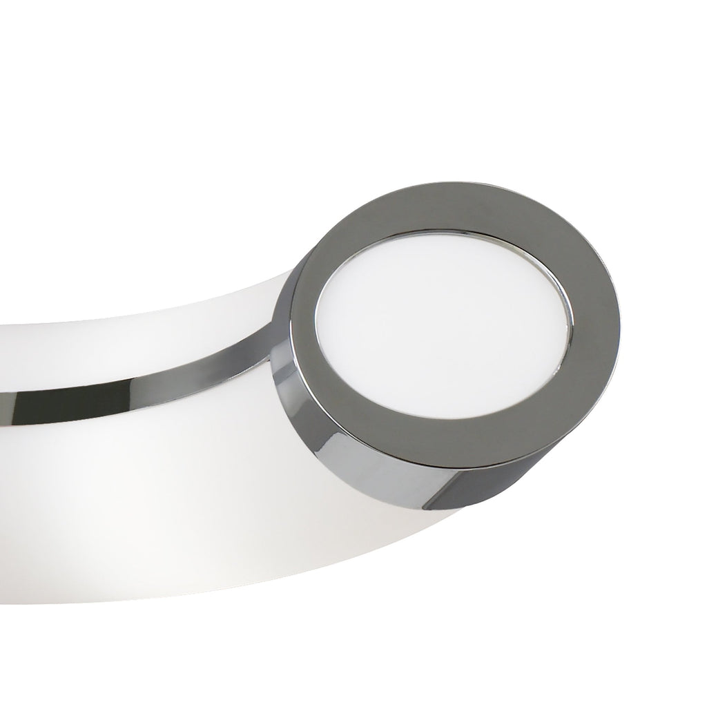 M0652 Guss Telescopic E27 3 Light E27 Bar Polished Chrome White Acrylic