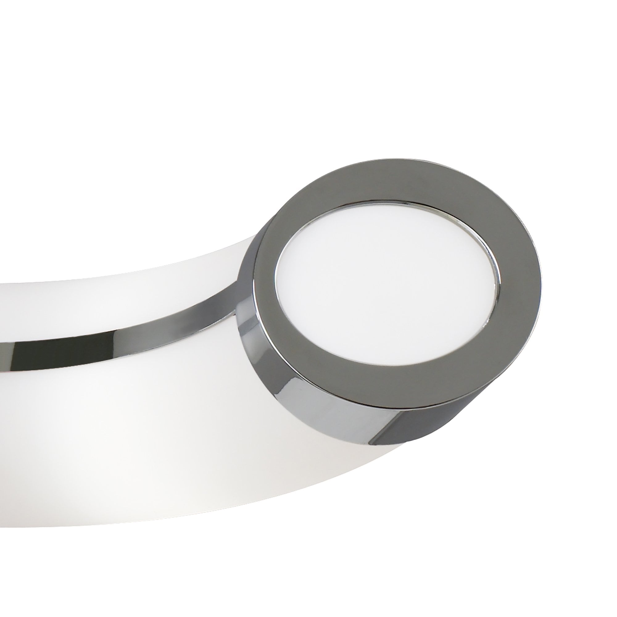 M0652 Guss Telescopic E27 3 Light E27 Bar Polished Chrome White Acrylic
