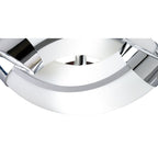 M0657 Guss Wall Lamp E27 2 Light E27 Polished Chrome/White Acrylic
