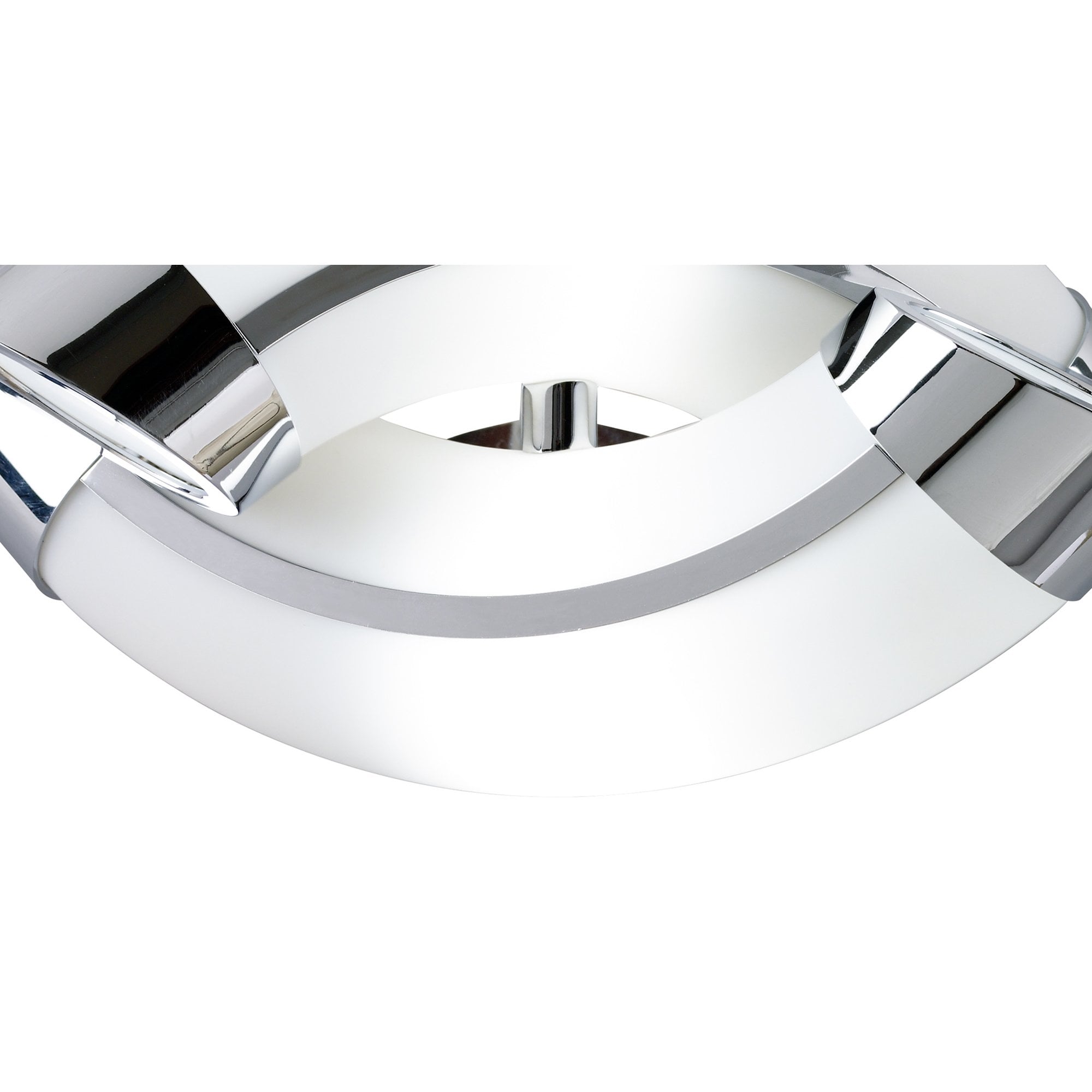 M0657 Guss Wall Lamp E27 2 Light E27 Polished Chrome/White Acrylic