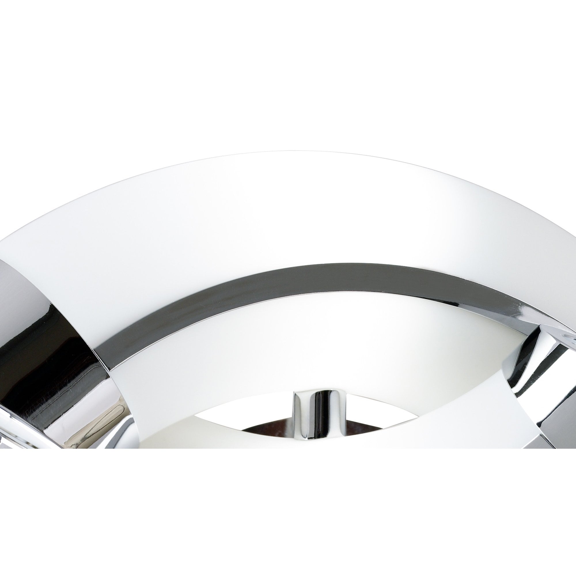 M0657 Guss Wall Lamp E27 2 Light E27 Polished Chrome/White Acrylic