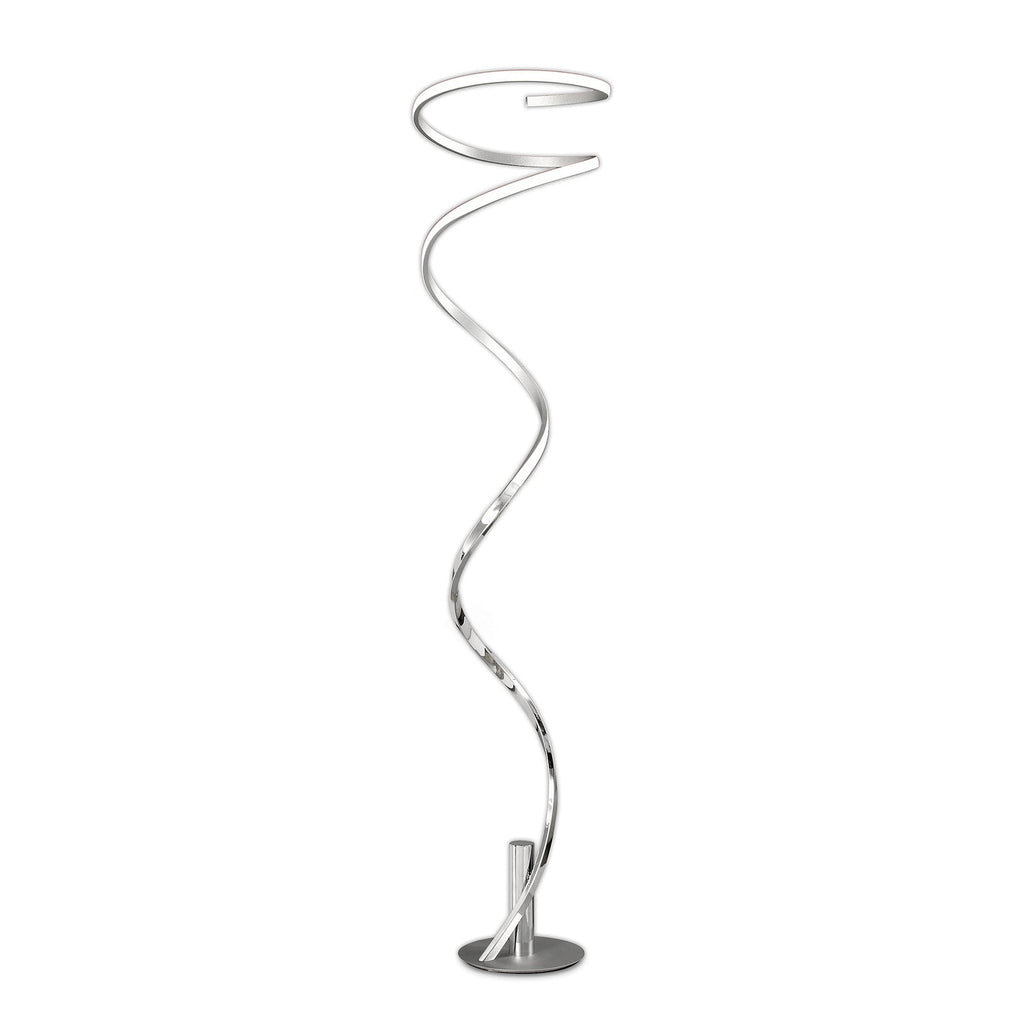 M6100 Helix Floor Lamp 180cm 42W LED Silver & Chrome