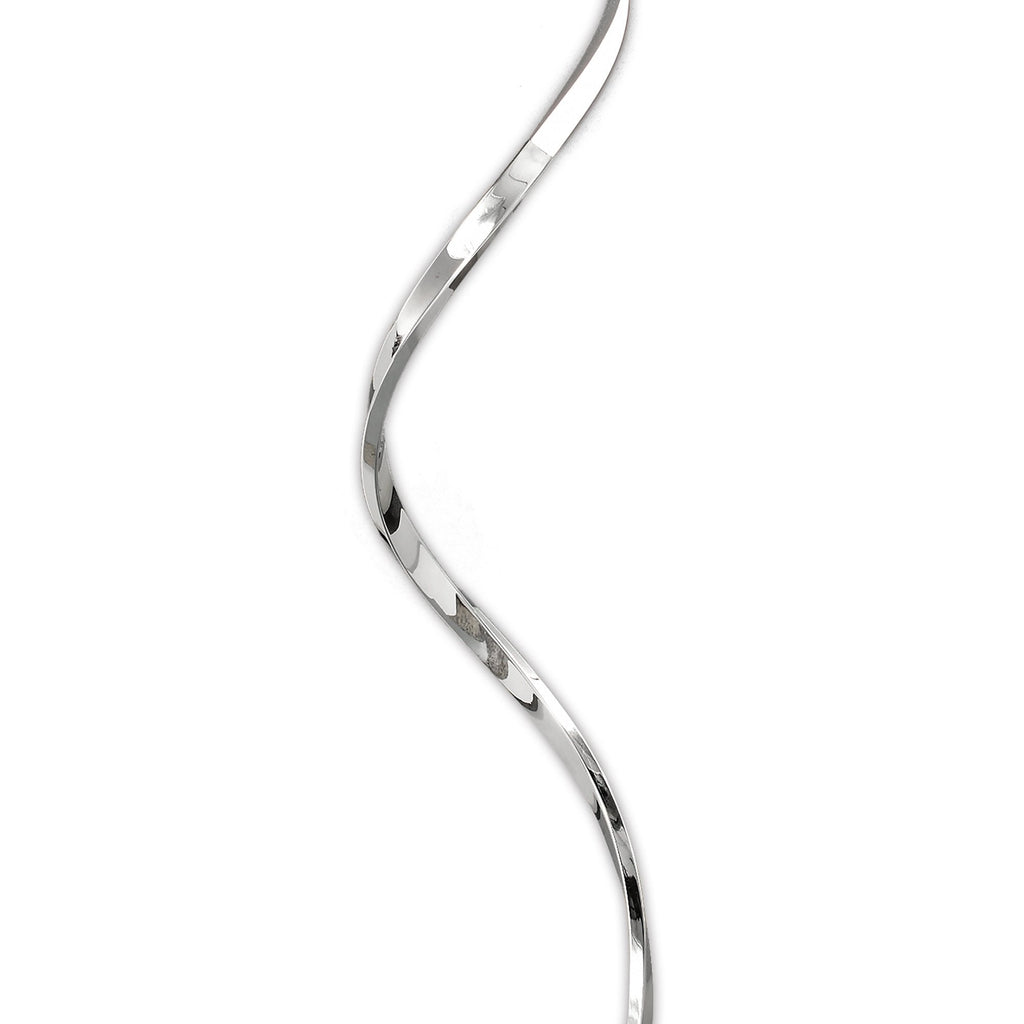 M6100 Helix Floor Lamp 180cm 42W LED Silver & Chrome