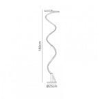 M6101 Helix Floor Lamp 180cm 42W LED Antique Brass