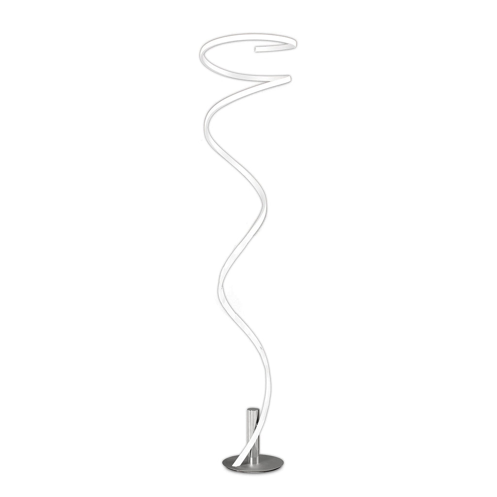 M6102 Helix Floor Lamp 180cm 42W LED White & Chrome
