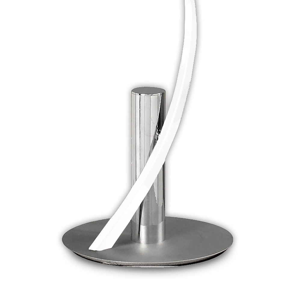 M6102 Helix Floor Lamp 180cm 42W LED White & Chrome