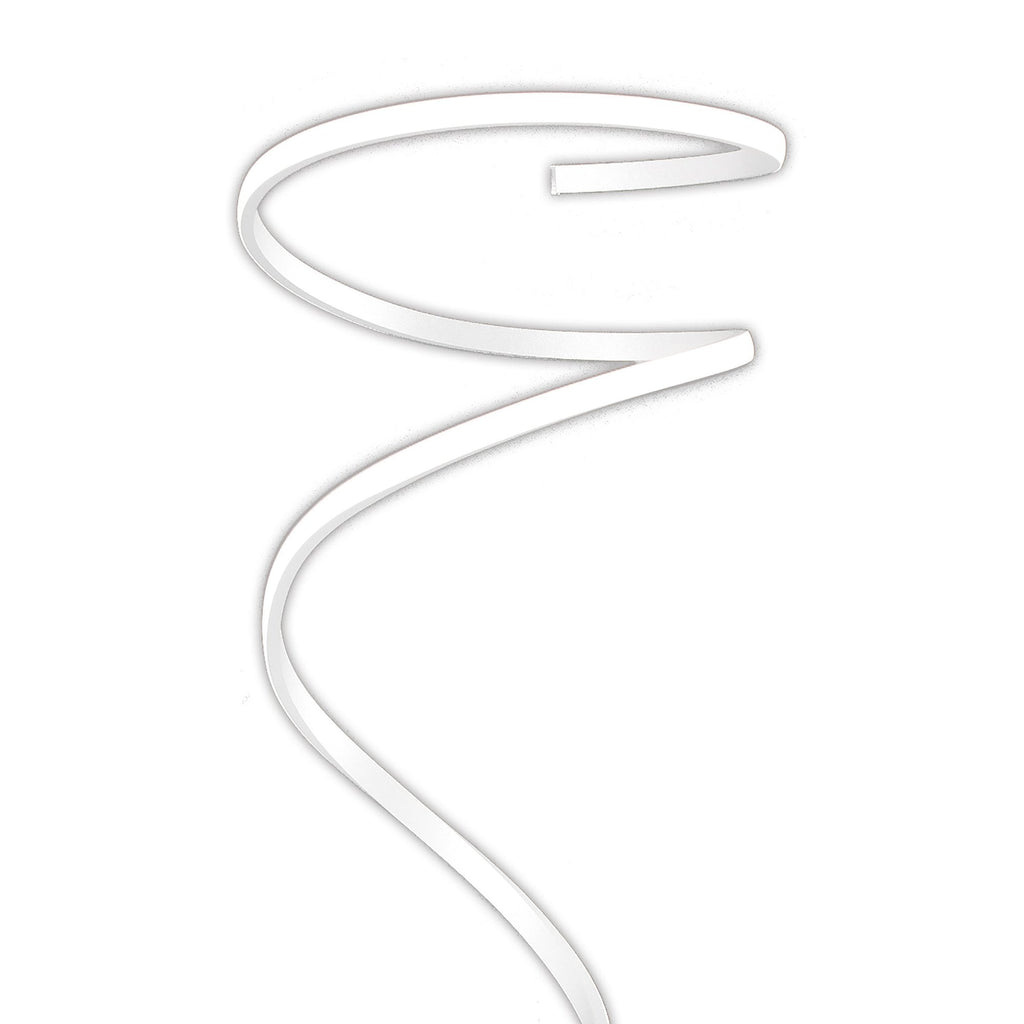 M6102 Helix Floor Lamp 180cm 42W LED White & Chrome
