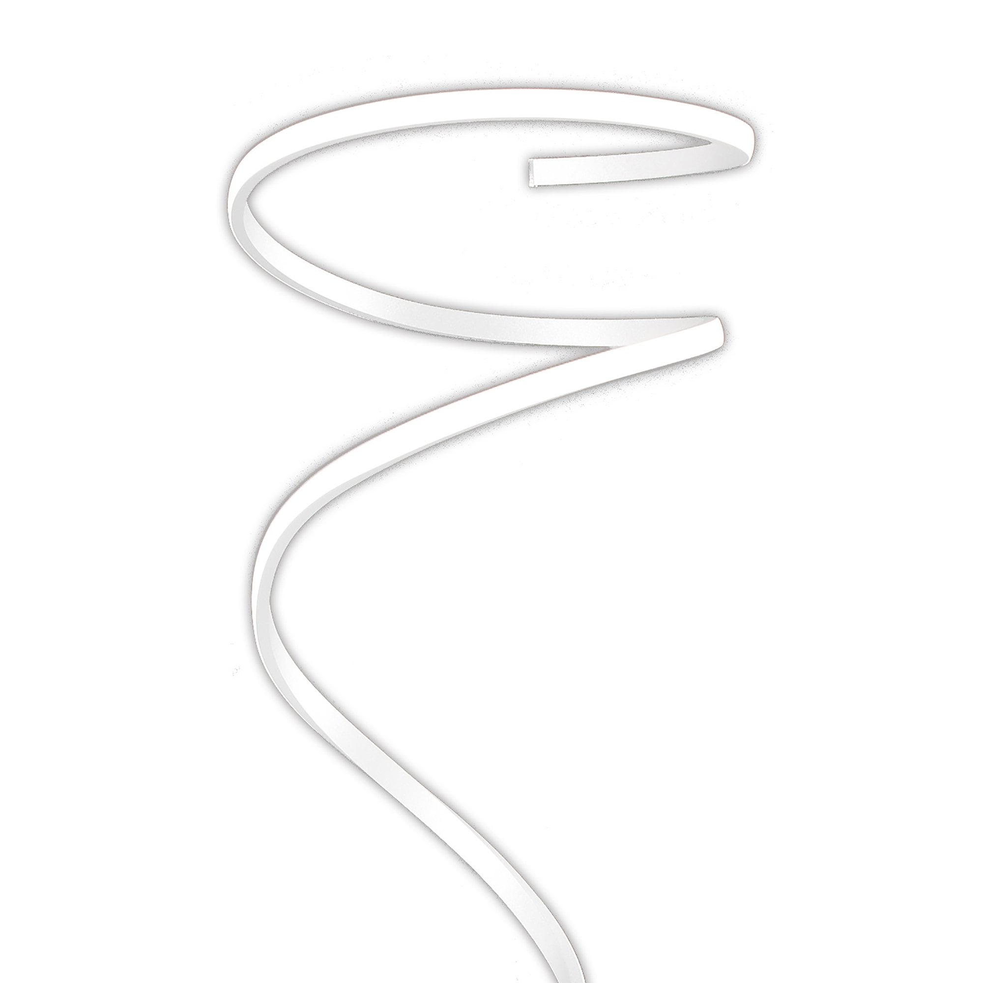 M6102 Helix Floor Lamp 180cm 42W LED White & Chrome